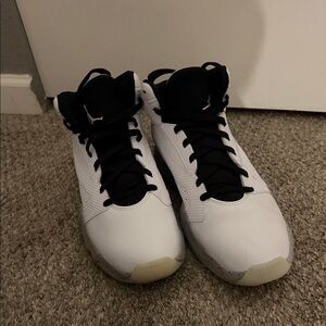 Nike Gray and Black High-Top Shoes